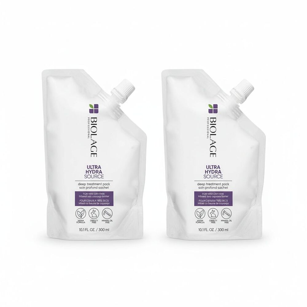 Matrix Biolage Ultra Hydra Source Deep Treatment Pack 10.1 oz (Pack of 2)